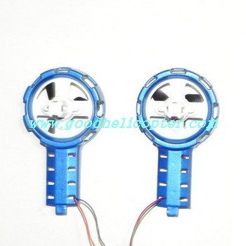 mjx-t-series-t54-t654 helicopter parts left and right side wing + Side motors + Side blades (blue color)